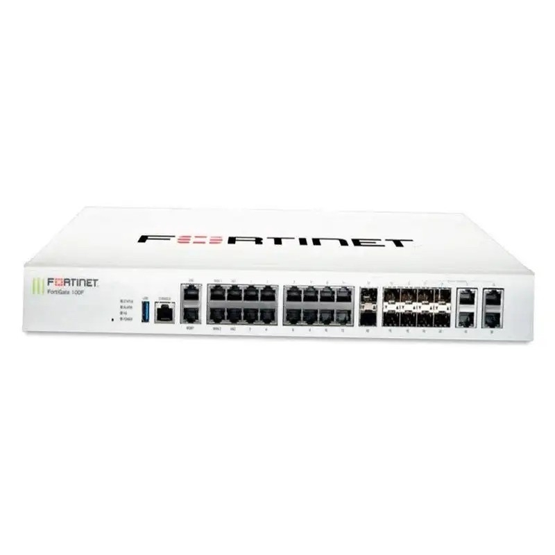 Fortinet FG-100F Firewall VPN Suporte e Proteção de Nível Empresarial para Redes Menores